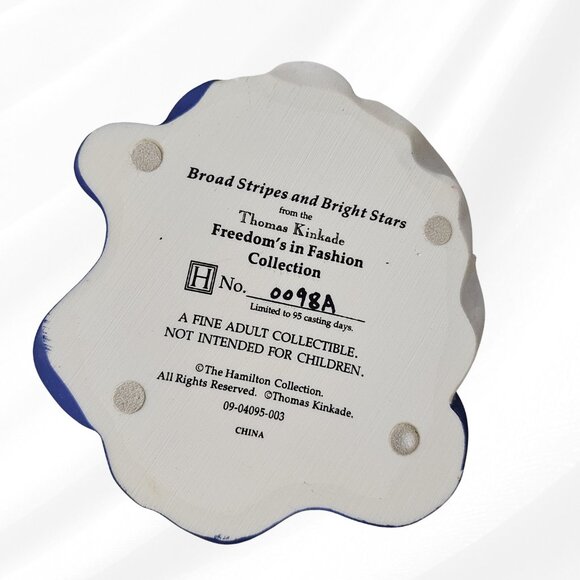 2/$50 Thomas Kinkade Broad Stripes & Bright Stars Figurine #0098A Hamilton - Picture 6 of 8